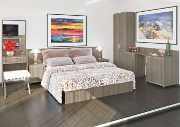 Тумба прикроватная с дверью и полкой (левая) LIGHT С-ТПД-2 Л Вяз Благородный