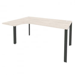 Стол эргономичный левый на П-образном м/к ONIX O.MP-SA-4L Денвер Светлый/Антрацит