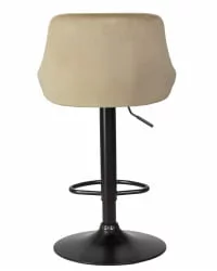 Барный стул DOBRIN LOGAN BLACK Мокко велюр MJ9-9