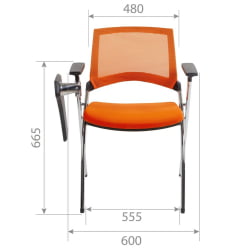 Комплект офисных кресел CHAIRMAN CH890 с пюпитром 2 шт Синий