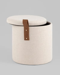 Пуф с ящиком Эркки XS белый