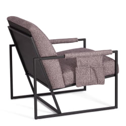 Кресло Charli LUX/Чарли Люкс велюр/букле, VT shape wood rose, 70х80х82 см