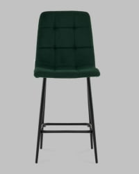 Стул полубарный Одди ПБ велюр темно-зеленый