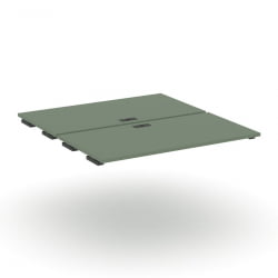 Двойной стол-приставка к двум опорным тумбам/шкафам CONCEPT CN.DSPR-005 Кобо Антрацит