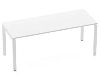Стол прямой Дека П-обр. каркас 7.07.18 Белый / Deka