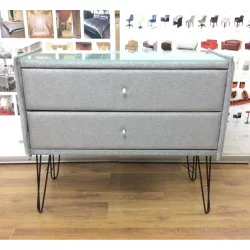 Комод в прихожую Лейд в ткани Taft на опорах CHХ