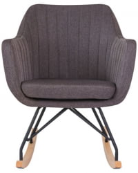 Набор 2 шт Кресло-качалка DOBRIN KIARA (серая ткань (LAR-106D-26)) 2 шт