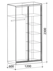 Шкаф-купе Рио-4 Венге