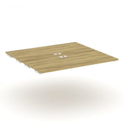 Двойной стол-приставка к двум опорным тумбам/шкафам CONCEPT CN.DSPR-008 Дуб Винченцо Белый