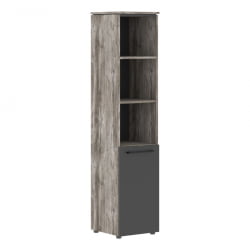 Шкаф-колонка с глухой малой дверью MORRIS TREND MHC 42.5 Сосна Нордик Антрацит