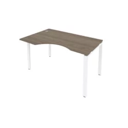 Стол письменный METAL SYSTEM Б.СА-2 Л Вяз/Белый