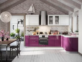 Тумба кухонная 200 Анастасия ЛД 037.152.000 Ежевика