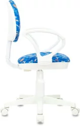 Кресло детское Бюрократ KD-3/WH/ARM/SEA