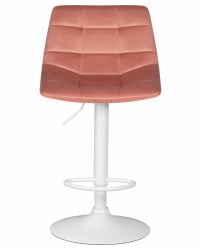Стул барный DOBRIN TAILOR WHITE (пудрово-розовый велюр (MJ9-32)) 2 шт