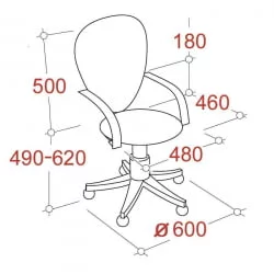 Кресло EChair-322 PC 622257 Черное