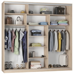 Шкаф-купе B-230х235х60-1(Венге-D9D9D9)