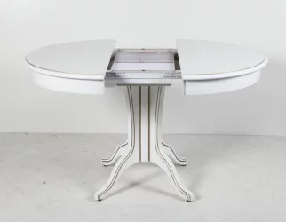 Круглый раздвижной стол Орион-5 (d1100) тон 1 с золотой патиной