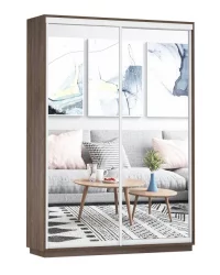 Шкаф-купе двухдверный Экспресс Дуо Экспенс 1600х2200h Венге