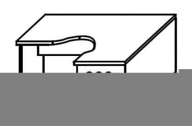 Стол письменный правый IMAGO СА-3 Пр Мокачино