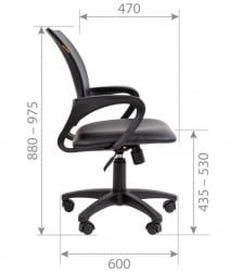 Кресло оператора CHAIRMAN 696 ЭКО Черный