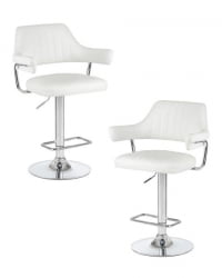 Стул барный DOBRIN CHARLY (белый) 2 шт