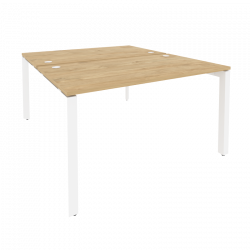 Рабочая станция на П-образном м/к ОНИКС О.МП-Д.РС-2.3.8 Тиквуд Светлый/Белый / ONIX O.MP-D.RS-2.3.8