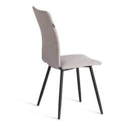 Дизайнерский стул La Rousse NEW, ткань рогожка, серый/черный, 3M 16/2, 45x55x93 см