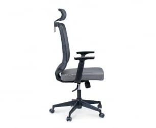 Кресло офисное Лондон Офис JZR1008H-BL008-DWB104 black plastic Серый