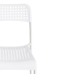 Дизайнерский стул ADDE (mod. C-049) металл/пластик, 39 х 49 х 78 см, White(белый) разборный