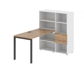 Рабочая станция EDIS EURST 1113 Дуб Денвер светлый Мокко Белый