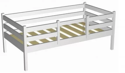 Детская кровать из дерева RooRoom VK-33 Белая