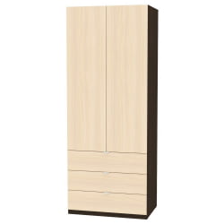 Шкаф распашный R-230х90х45-4-TR(Венге-ДМ)