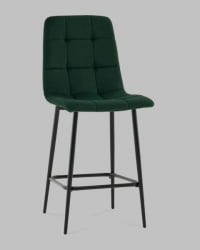 Стул полубарный Одди ПБ велюр темно-зеленый