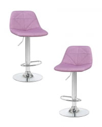 Стул барный DOBRIN DINA (фиолетовый) 2 шт