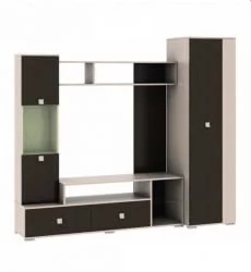 Стенка Карисма 5б Дуб молочный/Венге