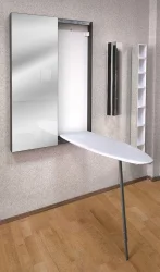 Дизайнерский шкаф Iron Slim (левый, купе) Венге