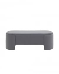 Банкетка Taks велюр Серый