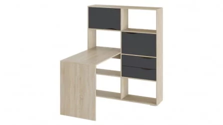 Письменный стол тип 7 Дуб Сонома/Графит Серый