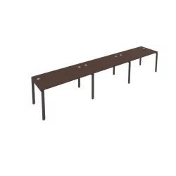 Рабочая станция на 3 раб.места Метал Сйстем Б.СМ-3.3 Венге/Антрацит / Metal System