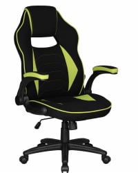 Кресло игровое DOBRIN RICK (черно-светло-зеленый)