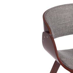 Стул LANDO (mod.8036) дерево / ткань, 59х53х75 см, орех/серый, Aimcasa 28