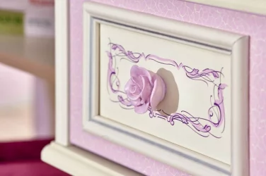 Комплект мебели для детской Маркиза №8 Алебастр Сиреневый