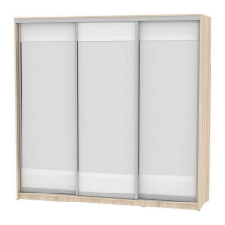 Шкаф-купе Б-230х235х60-3(ДСС-Белый-Д10Д10Д10) / B-230х235х60-3(ДСС-Белый-D10D10D10)