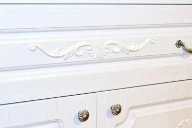 Классическая стенка в гостиную Мария Луиза 1 Бодега Белый