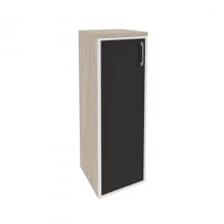 Шкаф средний узкий левый ОНИКС О.СУ-2.4Р(Л) блаcк Дуб Аттик / ONIX O.SU-2.4R(L) black