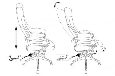 Кресло руководителя Бюрократ CH-608Fabric песочный Light-21
