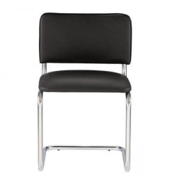 Кресло офисное Сильвия хром Черное