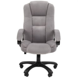 Кресло офисное CHAIRMAN HOME 600 велюр Серый