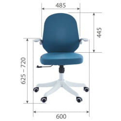 Детское компьютерное кресло CHAIRMAN CH107 ткань голубой