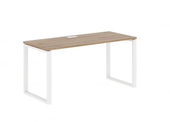 Стол письменный ЕДИС ЕКСТ 1567 Дуб Денвер светлый Белый / EDIS EQST